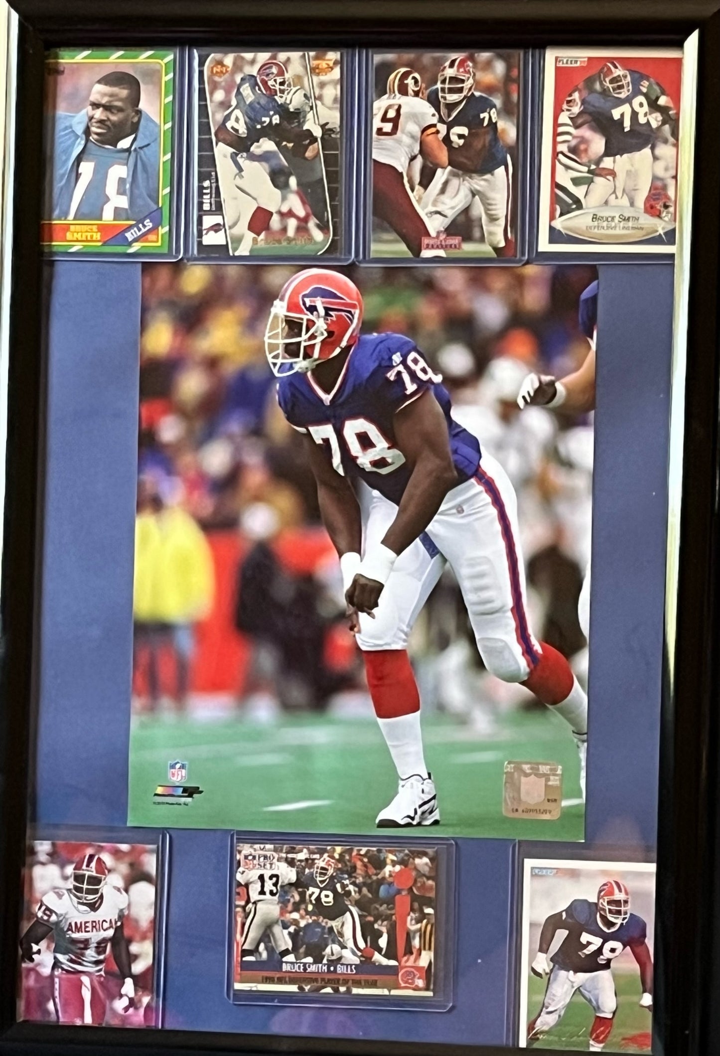Bruce Smith Framed Sports Portrait