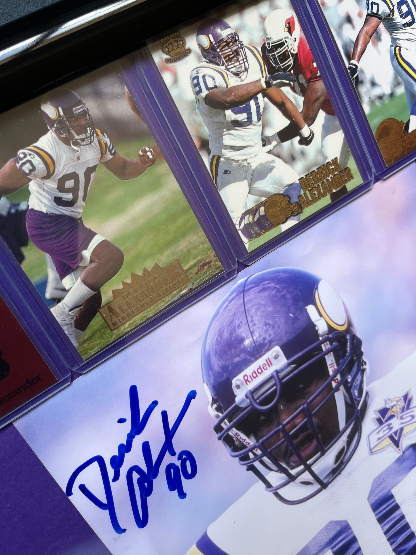 Autographed Derrick Alexander Framed Sports Portrait