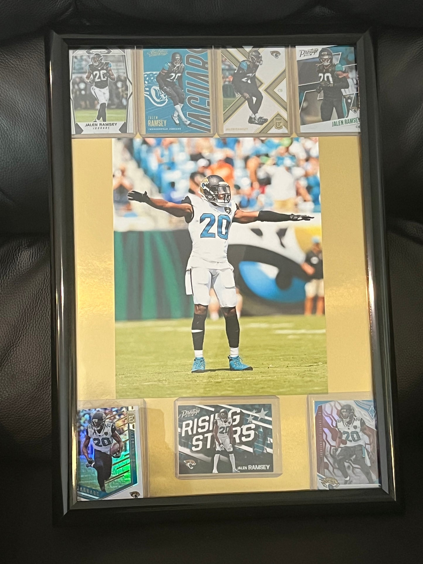 Jalen Ramsey Framed Sports Portrait with Trading Cards