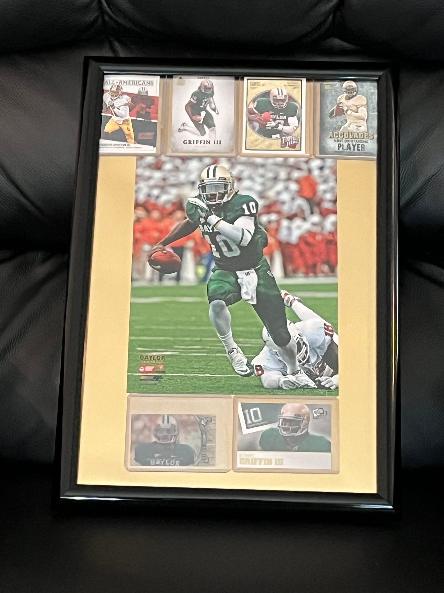 Robert Griffin III Framed Sports Portrait w Trading Cards
