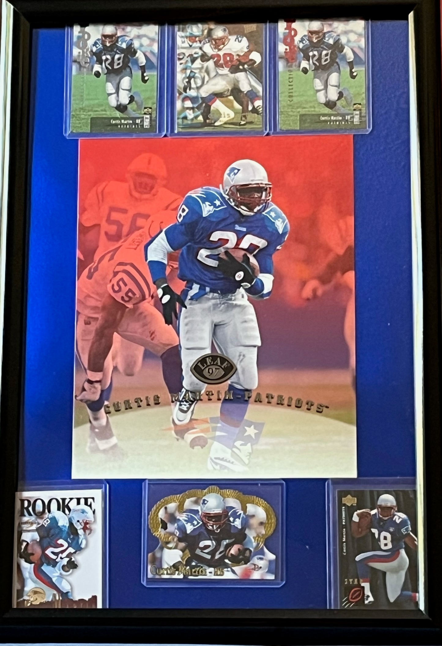 Curtis Martin Framed Sports Portrait