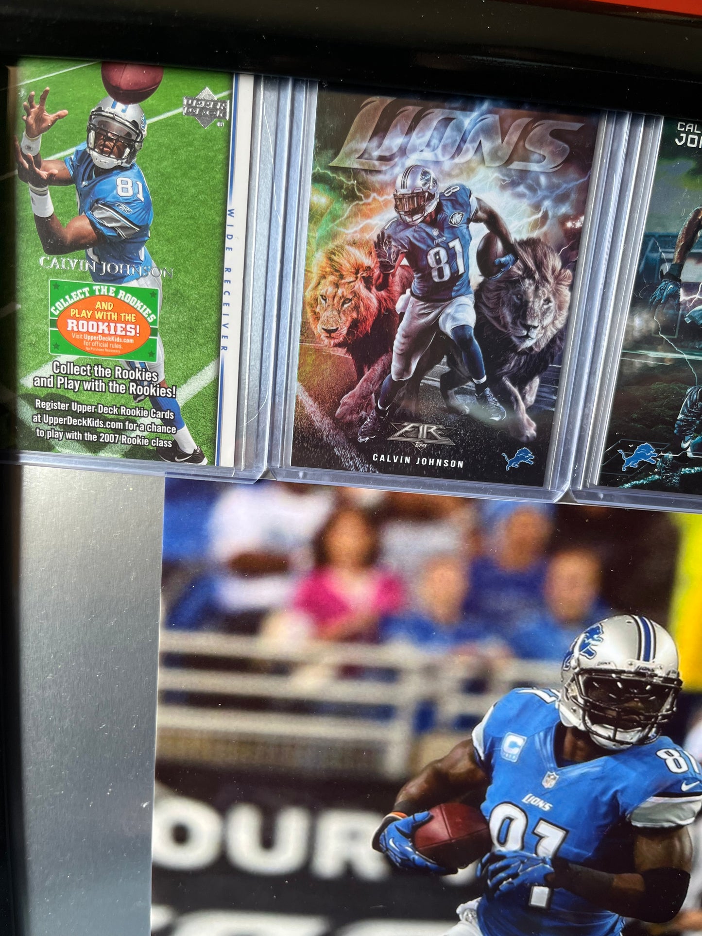 Calvin Johnson Jr Framed Sports Portrait