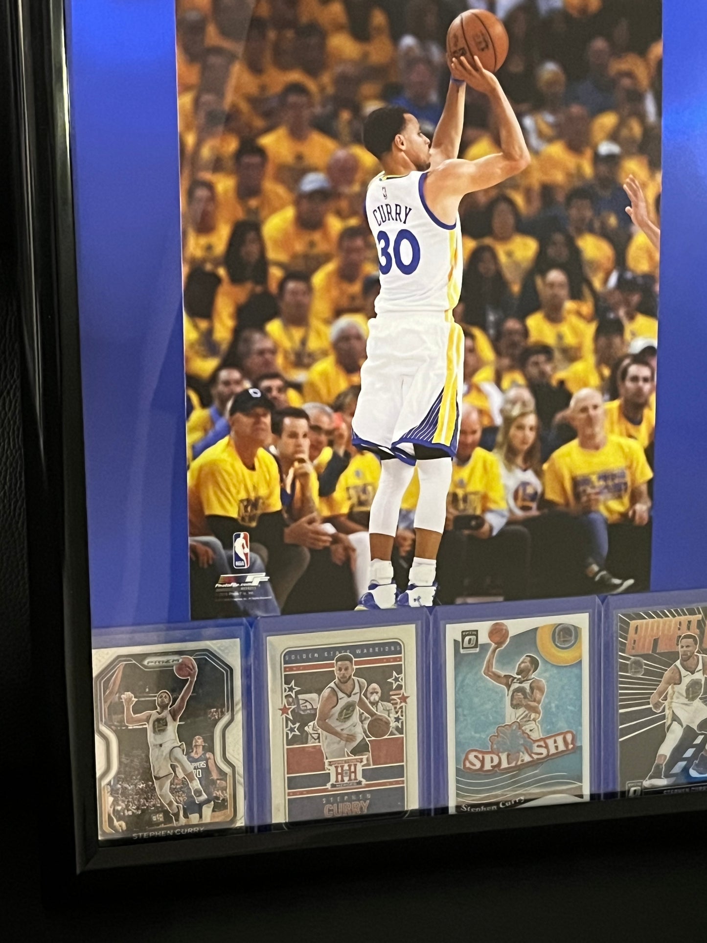 Stephen Curry Framed Sports Portrait with Trading Cards