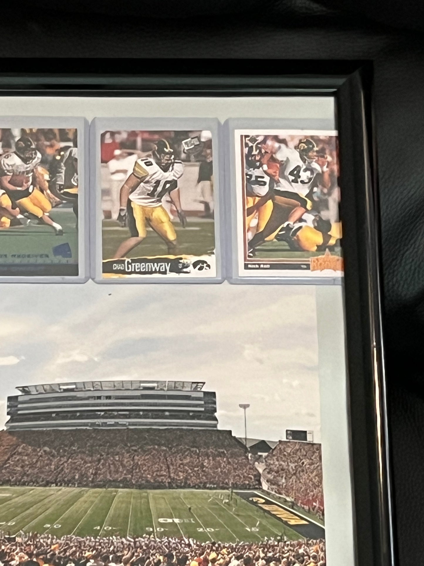 Iowa Framed Sports Portrait w Trading Cards