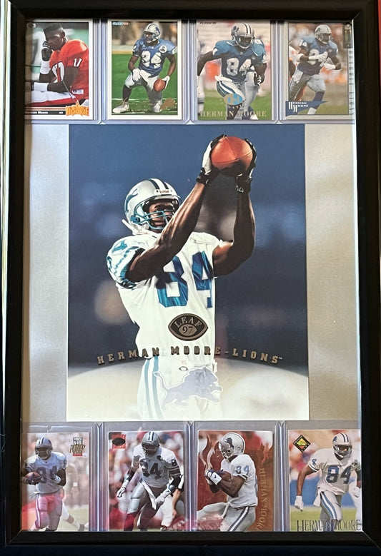 Herman Moore Framed Sports Portrait