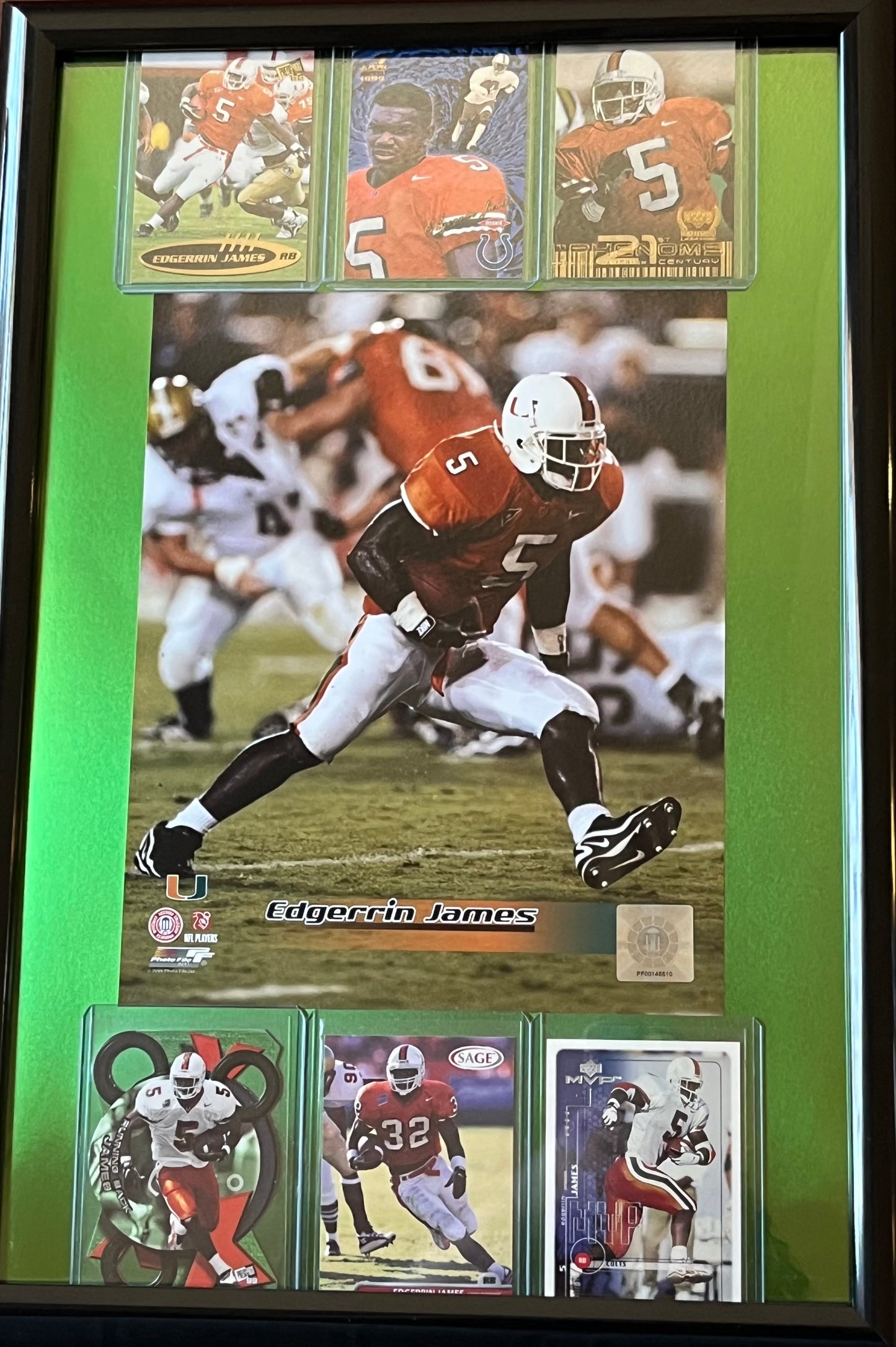 Edgerrin James Framed Sports Portrait