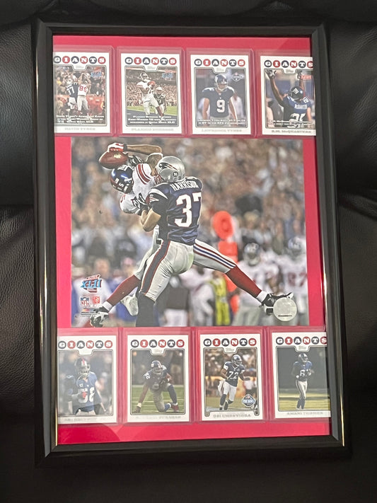 New York Giants Framed Sports Portrait with Trading Cards