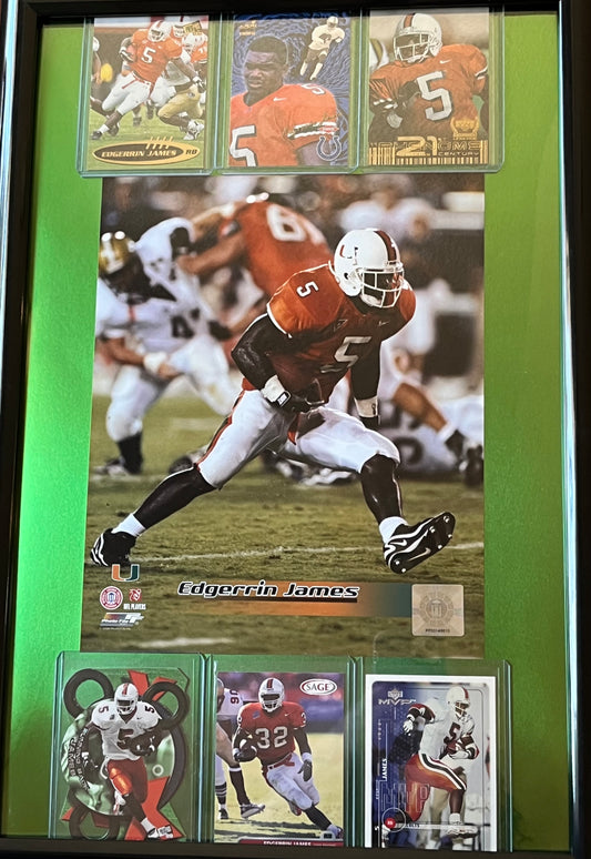 Edgerrin James Framed Sports Portrait