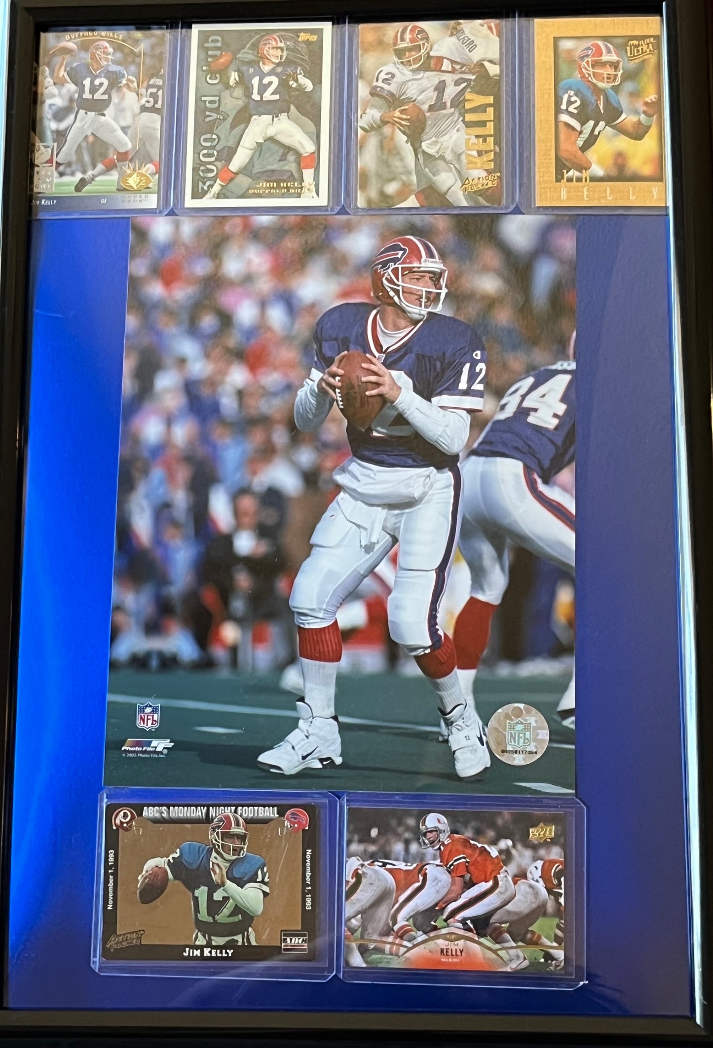 Jim Kelly Framed Sports Portrait