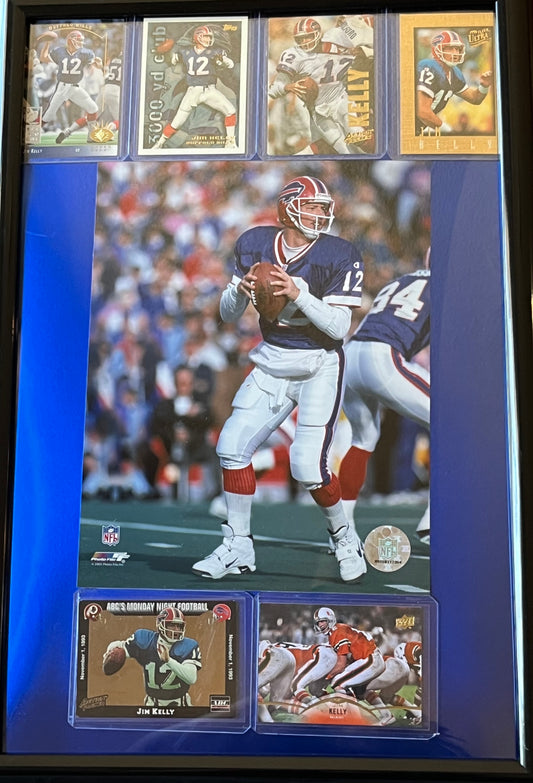 Jim Kelly Framed Sports Portrait