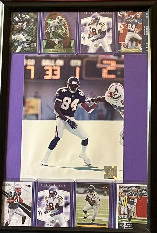 Randy Moss Framed Sports Portrait