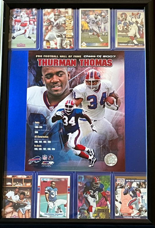 Thurman Thomas Framed Sports Portrait