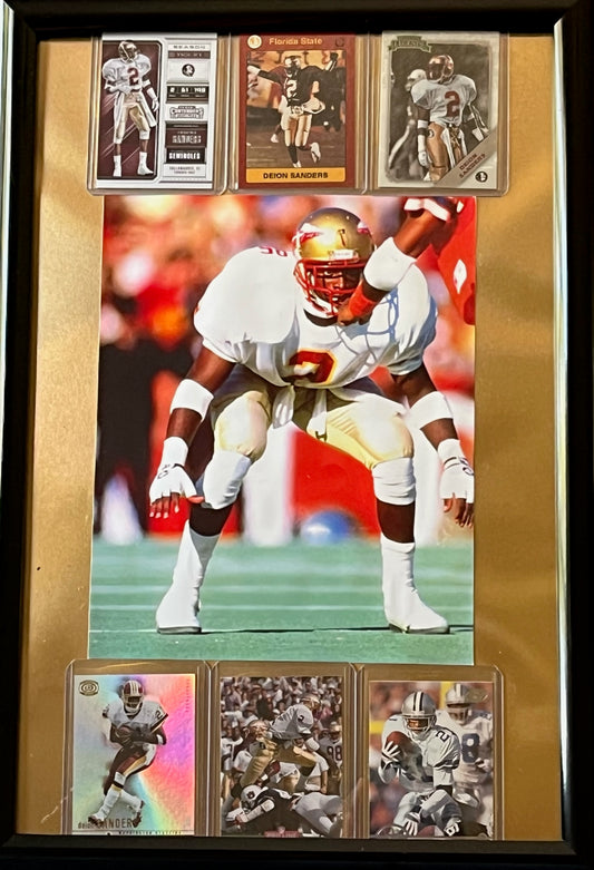 Deion Sanders Framed Sports Portrait