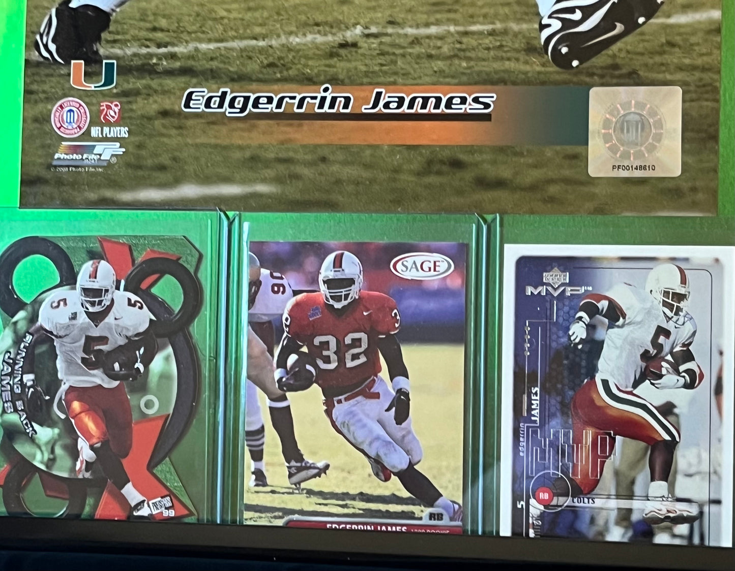 Edgerrin James Framed Sports Portrait